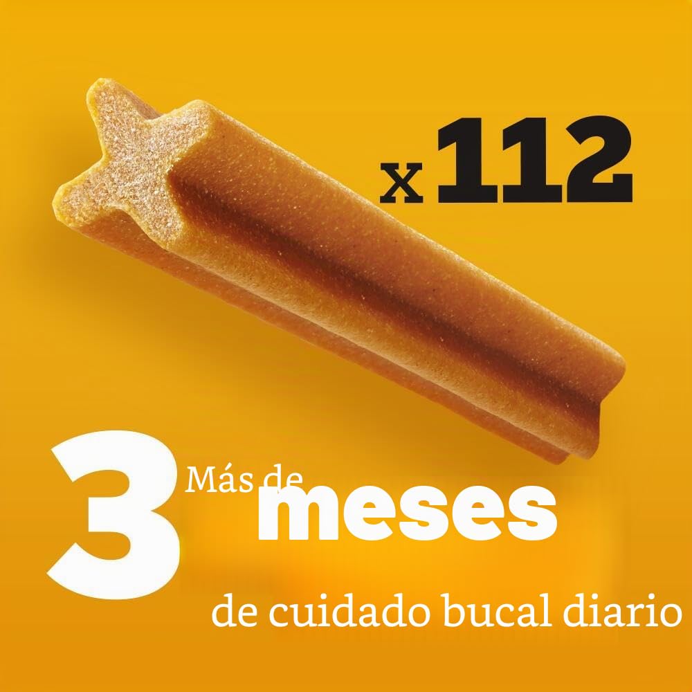 Pedigree Pack de Dentastix de uso Diario para la Limpieza Dental de Perros Pequeños (1 Pack de 112ud)