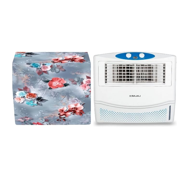 Image of Printed Cooler Cover Suitable For Bajaj MD 2020 54-Litres Desert Air Cooler Waterproof, Dustproof, Size (LxBxH) 74 X 60 X 58 Cm, Grey.