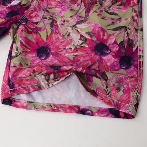 Mens Swim Trunks Quick Dry Swim Shorts Drawstring Summer Beach Shorts with Pockets4