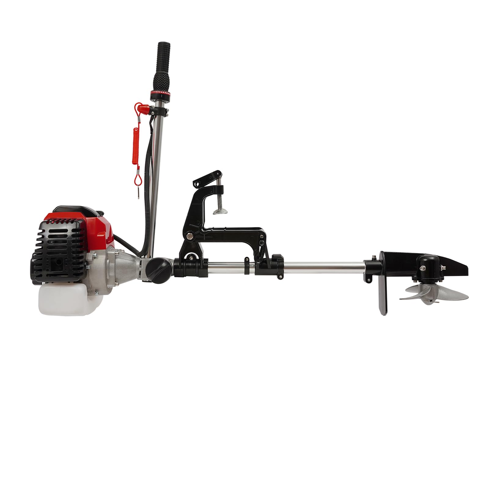 Motor fueraborda de gasolina 2,3 CV 2 tiempos 52 cc potente motor fueraborda para barcos de gasolina, motor fueraborda, botes inflables, barcos de pesca, barcos de barco