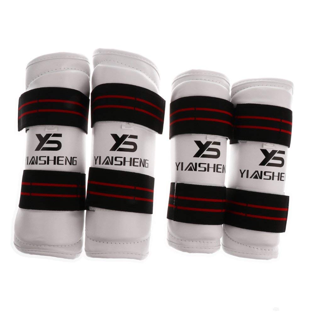 1 Paio di Protezioni per Le Braccia + 1 Paio di Protezioni per Le Gambe per Taekwondo