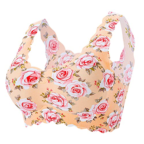 Soutien-gorge de sport floral haut de gamme sous-vêtement sans couture femme