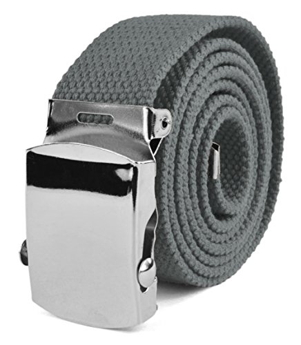 Military Belt for Men, Web Belt, Fully Adjustable Canvas Web Belt Tactical Belt, Size, 1.25 in Wide, 46 in Long