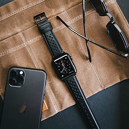 Image of BARTON WATCH BANDS - Horween Leather Watch Bands Compatible with Apple Watch Models - 1, 2, 3, 4, 5, 6, 7, 8, 9, 10, SE, Ultra & Ultra 2