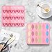 Heyiminy Silicone Ice Cream Mold, 18-Cavity Ice Cream Shapes Chocolate Candy Mold, Mini Popsicle Fondant Mold for Cake Decoration Candy Sugar Cupcake Topper Cake Pop Popsicle, Pink