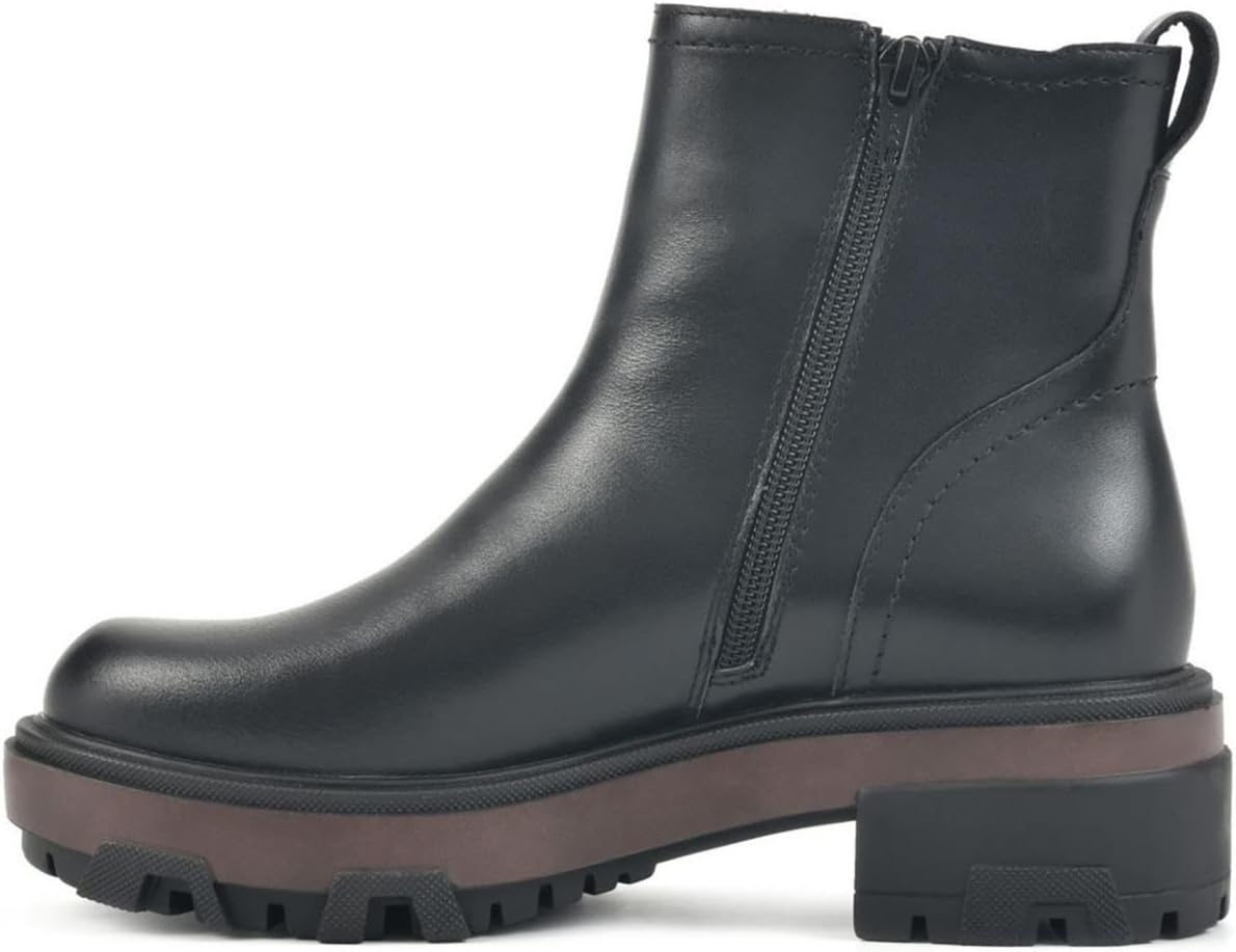 WHITE MOUNTAIN Shoes Righteous Women's Chelsea Boot, Black/Leather, 8.5 M