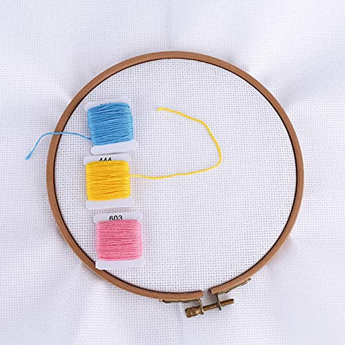 Image of Aida Cloth 14 Count Cross Stitch Fabric,19x28inch (14CT, White)