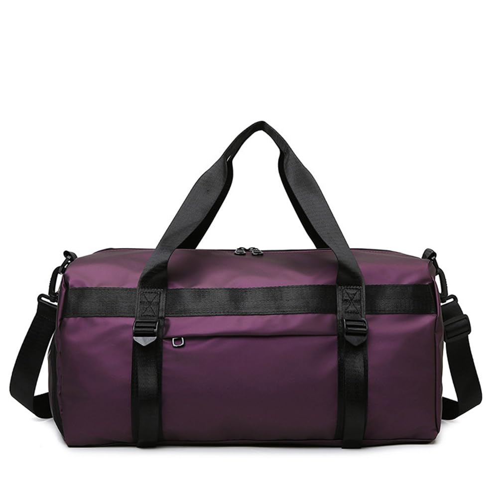 Vllcsla Small Sports Duffel Bag 31.25 L, 50x25x25 cm, with Wet Pocket & Shoe Compartment, Gym Duffle Yoga Bag, Mens Small Hand Luggage Travel Bags, Ladies Yoga Sports Bags Overnight Weekend, Purple — image 1