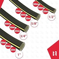 KOTARBAU® Gartenschlauch 1/2 Zoll - 20 m - Wasserschlauch 4-lagig - Bewässerungsschlauch - Flexibel & Langlebig - Verstärkter Schlauch für Garten - PVC - Schwarz + Gelb – Ansicht 9