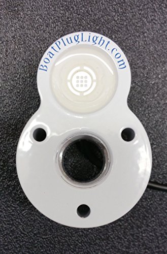 BoatPlugLight.com Loki-1 Underwater LED Boat Plug TRANSOM Drain Light 1200 Lumens (Blue)