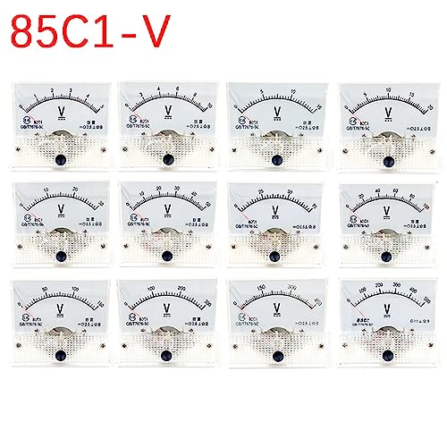 Compteur de Tension CC Voltmètre Analogique DC 50V pour Sécuriser Vos Circuits