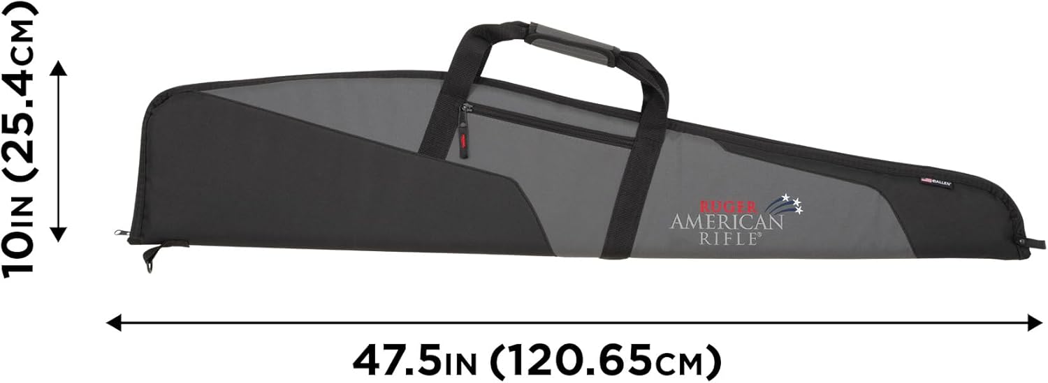 Allen Company Ruger Rifle Case - American Flag Scoped Soft Gun Case - Patriotic Gun Bag Lockable Gun Case - 46IN: Cases for Rifles with or Without Scope Options