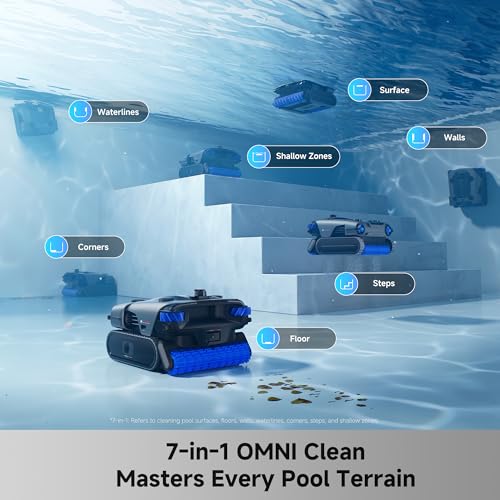 Image of Mova Rover X10 Cordless Robotic Pool Cleaner, 7-in-1 Cleaning, AquaScan LDS Mapping & Precise PoolNavi, Smart Surface Parking, 10,000 GPH Suction, EdgeDrive Brush, Skimmer with Real-time App Control