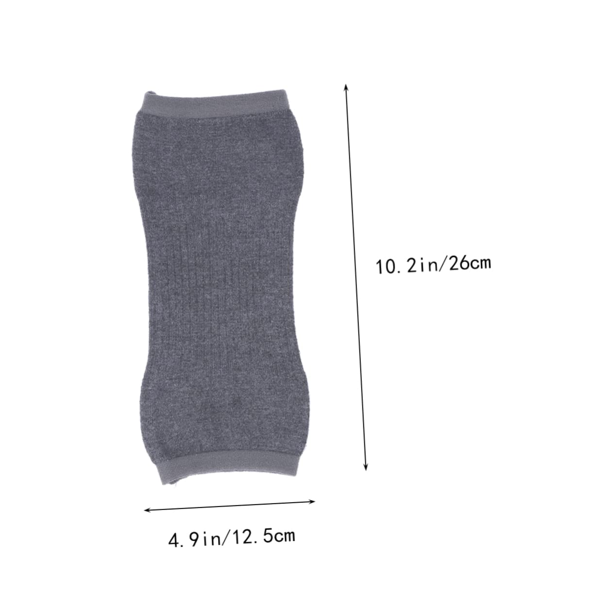 Baluue 2pcs Sports Support Sleeves Warm Cashmere Elastic Weave for Men Women Ergonomic Design for Running Hiking Basketball Football Grey Knitted Kneecap