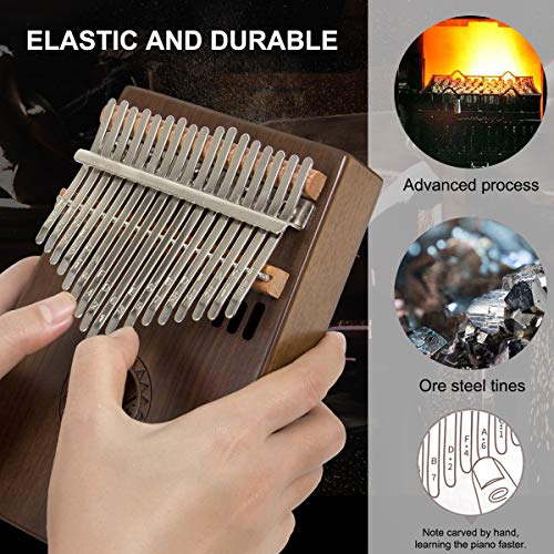 AKLOT 17 Touches Clés Kalimba, Professionnel De Haute Qualité Doigt Pouce Piano Instrument de Musique Cadeau pour les… - Les Beatles, Paul McCartney, John Lennon, RIngo Starr, George Harrison AKLOT 17 Touches Clés Kalimba, Professionnel De Haute Qualité Doigt Pouce Piano Instrument de Musique Cadeau pour les… – Image 6