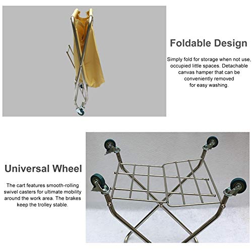 Carretilla Plegable de Acero Inoxidable para Ropa miniatura 5