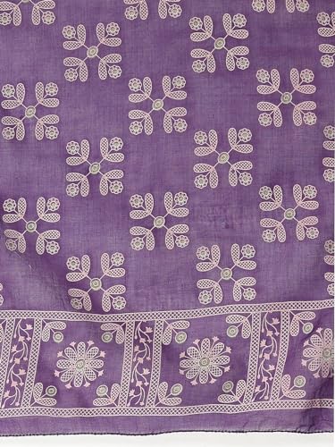 Image of Stylum Women's Printed Rayon Anarkali Kurta with Dupatta