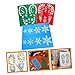 COHEALI 6pcs Christmas Footprint Stencils Hollow Drawing Tool for Pet Templates for Creative Painting Walls Floors for Santa and