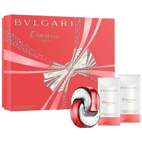 Bvlgari Omnia Coral, Eau de Toilette Spray 40 ml + Body Lotion 75 ml + Duschgel 75 ml