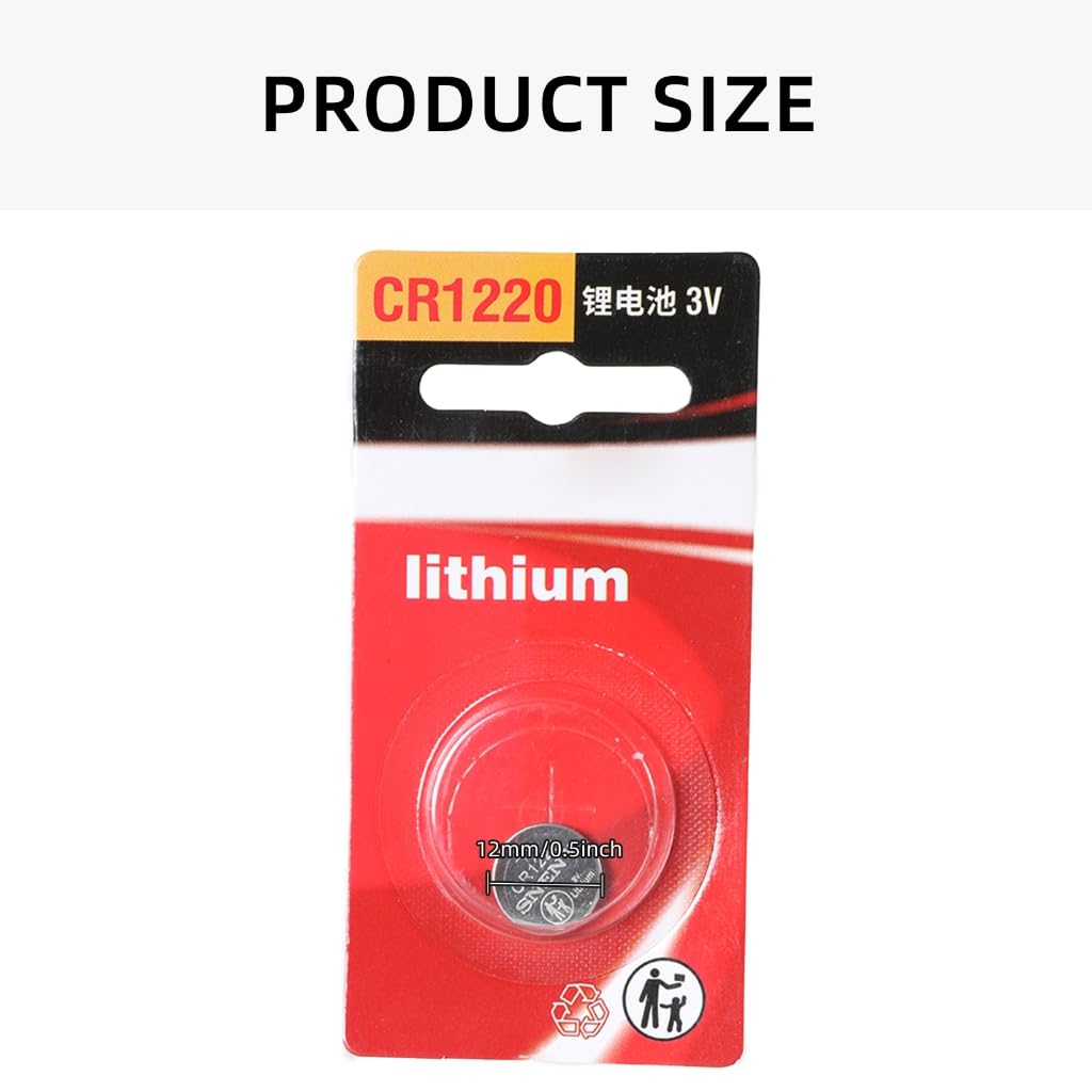 Cella a bottone lunga 3Volt al litio CR1220 per piccoli gadget