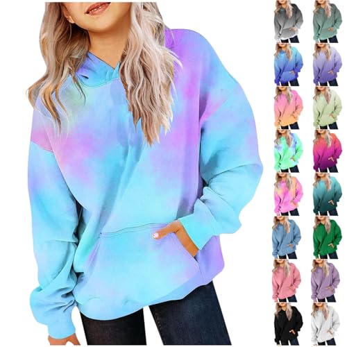 Hoodies for Teen Girls Trendy Oversized Pullover Sweatshirts Cute Long Sleeve Preppy Sweatshirt Tween Girl Clothes