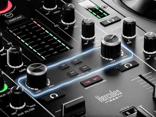 Image of Hercules DJControl Inpulse 500 MK2 2-Channel DJ Controller Bundle with Case, TRS-to-RCA Breakout Cable, and Austin Bazaar Polishing Cloth