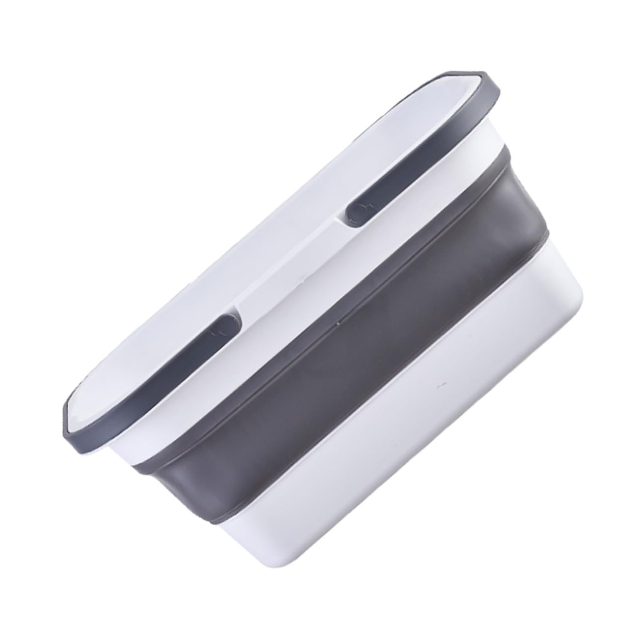 Cubo Plegable de Plástico 15L para Fregona, Cubeta de Mano Asa, Balde para Limpieza en Garaje y Hogar