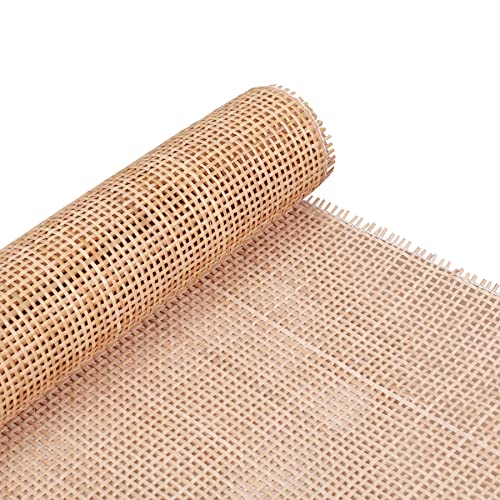 24" Width Natural Square Cane Webbing 5Feet, Rattan Webbing Roll For Caning Projects, Woven Open Mesh Cane For Furniture, Chair, Cabinet, Ceiling, Bed #TOP7