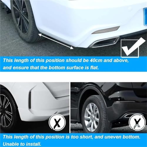 Accesorios coche divisor de parachoques con acabado premium para F30 F31 5