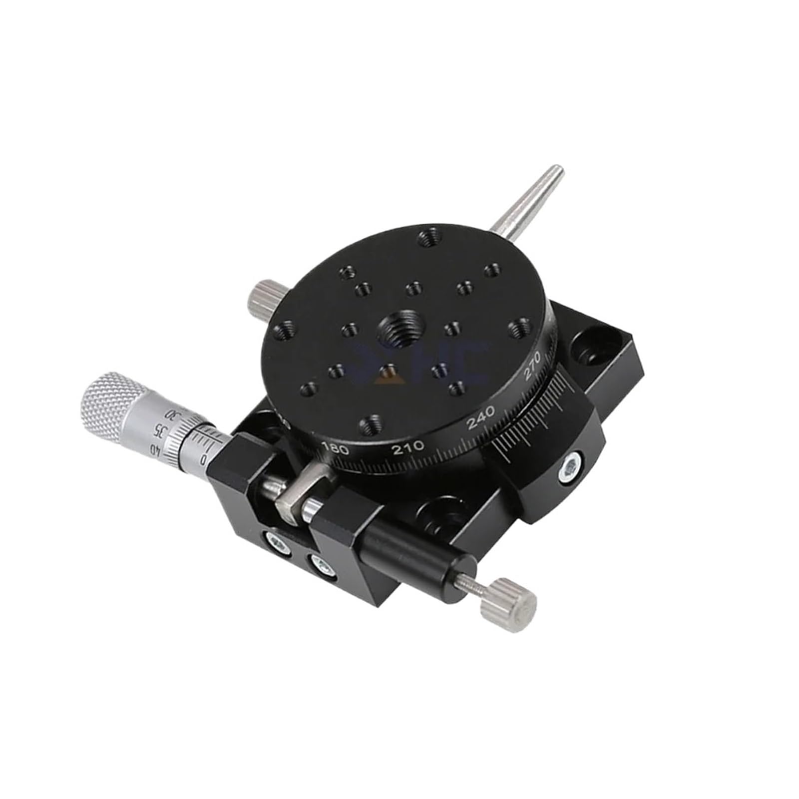 MYXJGNAIY R Axis Precision Type Manual Rotating Platform, RSP40-L RSP40-R, Sliding 360 Degree Stage Precision Bearing Linear Stage Load 9.8N(RSP40-L)