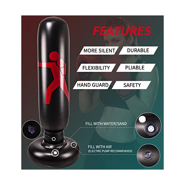 Kids-Inflatable-Punching-Bag-Heavy-Freestanding-Kickboxing-Punching-Bags-for-Kids-Women-Portable-Indoor-Home-Child-and-Adult-Weighted-Boxing-Punching-Bag-for-Practicing-Karate-Taekwondo-MMA Kids Inflatable Punching Bag, Heavy Freestanding Kickboxing Punching Bags for Kids & Women, Portable Indoor Home Child and Adult Weighted Boxing Punching Bag for Practicing Karate, Taekwondo, MMA.