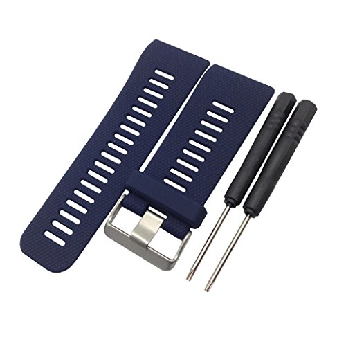 Pulseira Homyl Soft Silica Pulseira e fecho cromado de reposição para relógio Garmin Vivoactive HR F
