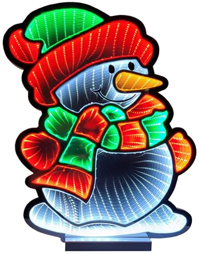 Schneemann mit Beleuchtung 29 Brandsseller Weihnachtsbeleuchtung mit Infinity-Effekt 33x7x40 cm -...