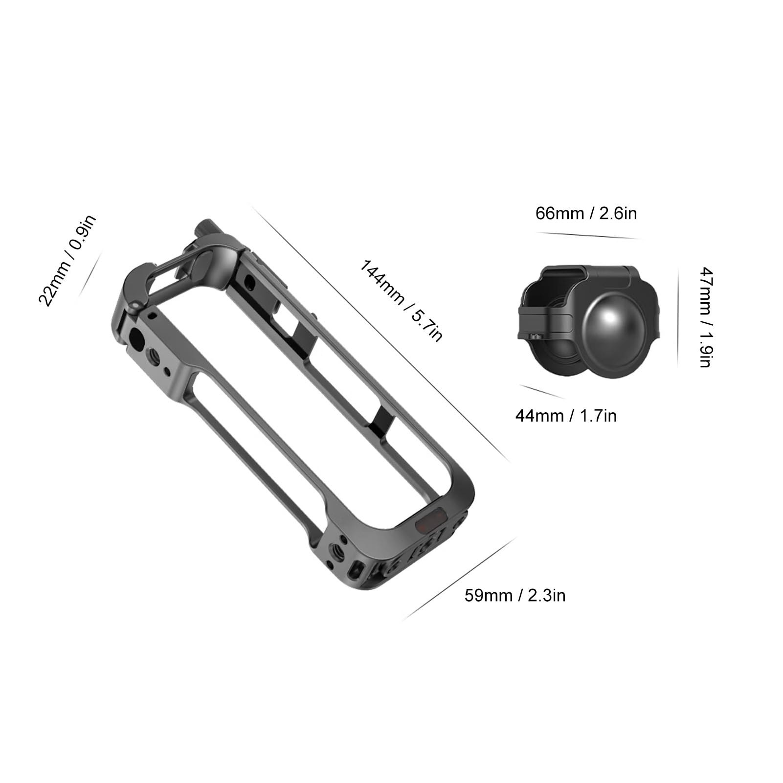 Fabater Étui à Cadre Utilitaire pour Appareil Photo avec Installation sans Outil et Cache D'objectif pour X5, pour Les Professionnels de la Vidéographie
