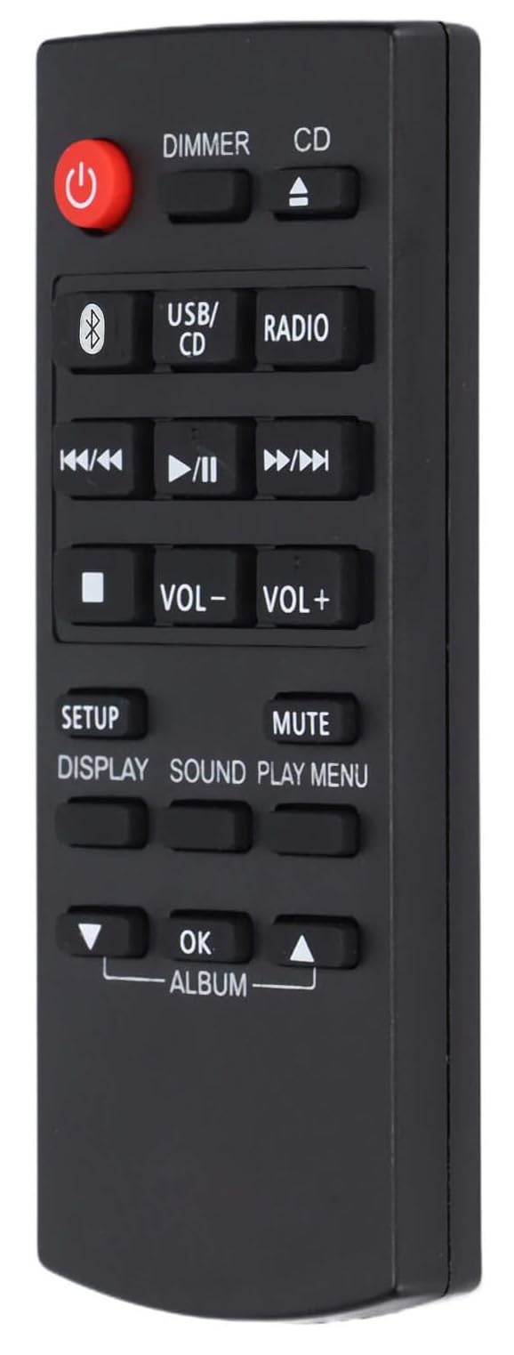 Universal Remote Control Compatible for Panasonic N2QAYB000944 N2QAYB000984 N2QAYB001093 SA-PM250B SA-UX100 SC-HC297 SC-HC302 CD Stereo System - Image 2