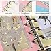 500 Pcs Clear Binder Hole Reinforcement Stickers, Self-Adhesive Binder Refill Sheet Converter Stickers Change No Punched Page to Loose-Leaf Binders Refill Insert for Planner Scrapbooking Office Album