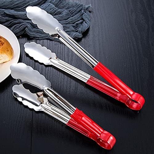 Pinzas de cocina de silicona para freír y barbacoa, 29 cm de largo, alicates fáciles y prácticos para servir alimentos y cocinar