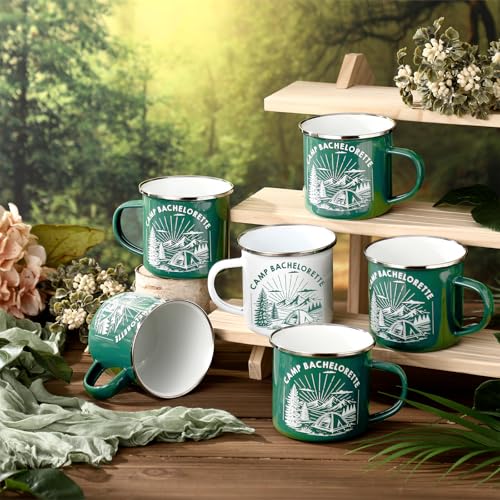 Set de 6 mugs esmaltados para despedida de soltera miniatura 2