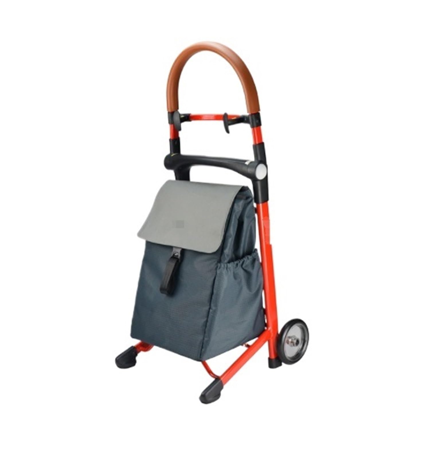 Chariot d'achat pliant bleu pour courses et bagages