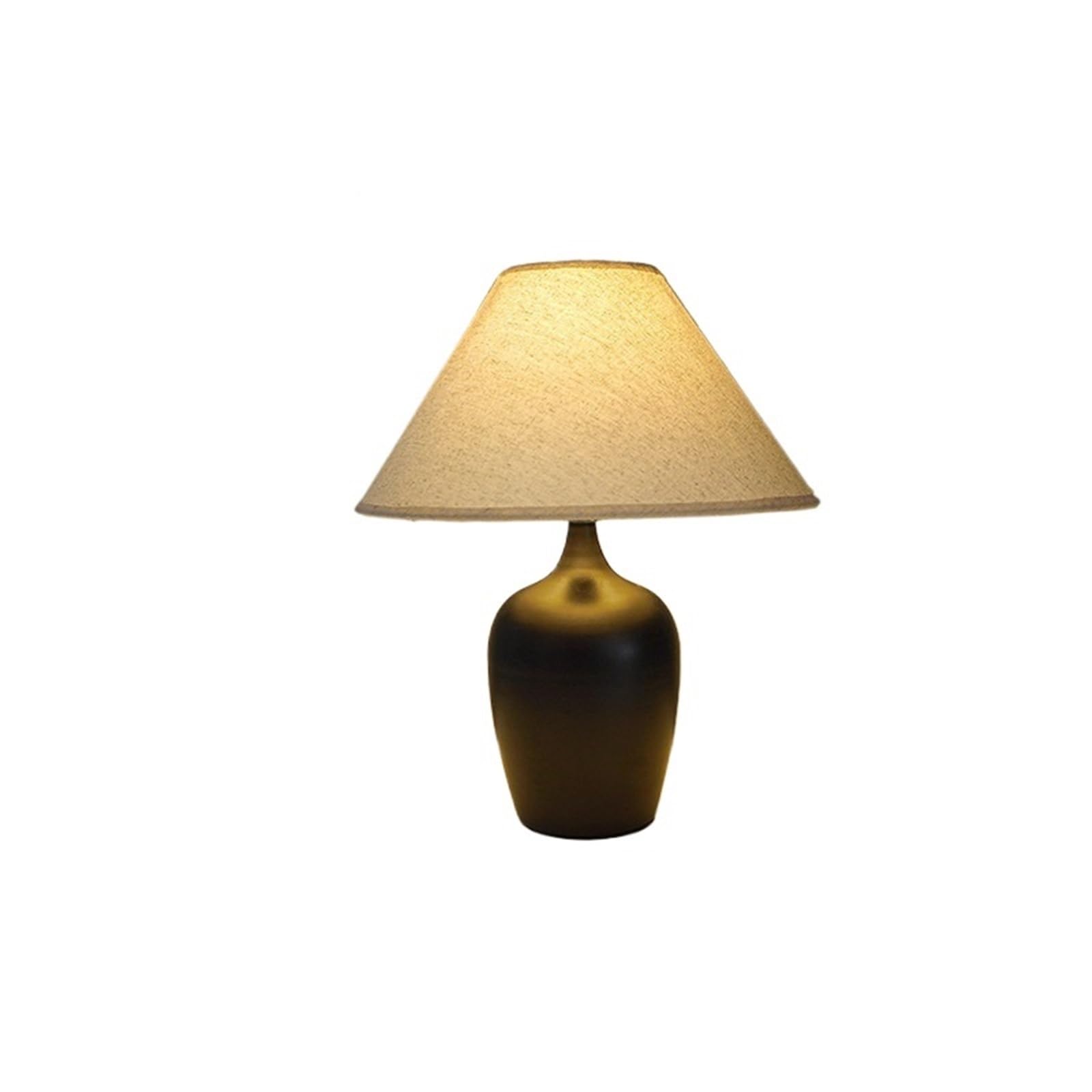 Xumh2024-3 Bedroom Accessories Retro Fabric Lampshade Bedroom Bedside Table Lamp Decoration Study