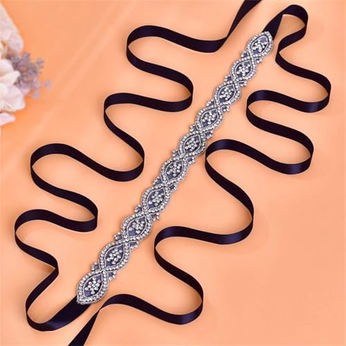 Women's Bride Dress Belt Rhinestones Applique Wedding Accessories Party Evening Decoration Belt2