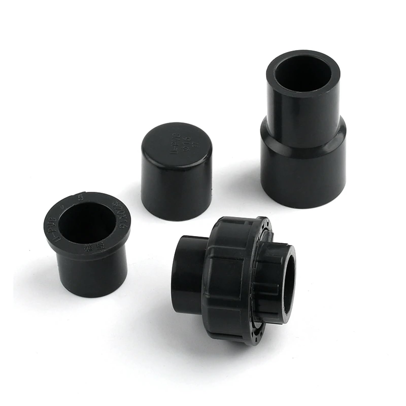 2-15 piezas de accesorios de tubería de PVC gris de 16 mm, conectores en T de codo recto, accesorios for peceras, piezas de agua, accesorios de tubería de agua de PVC(Connector,15PCS)