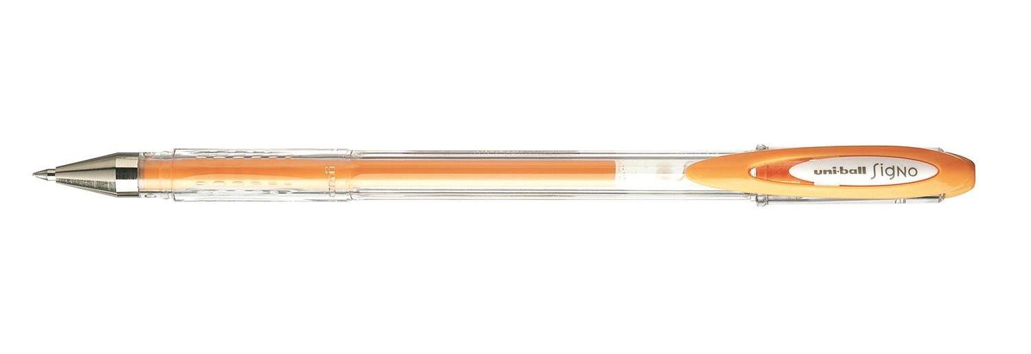 Uni-Ball Signo Gel Ink Pens, Pack of 6 um120ac PTE Moy. 0.7 mm Pastel Orange