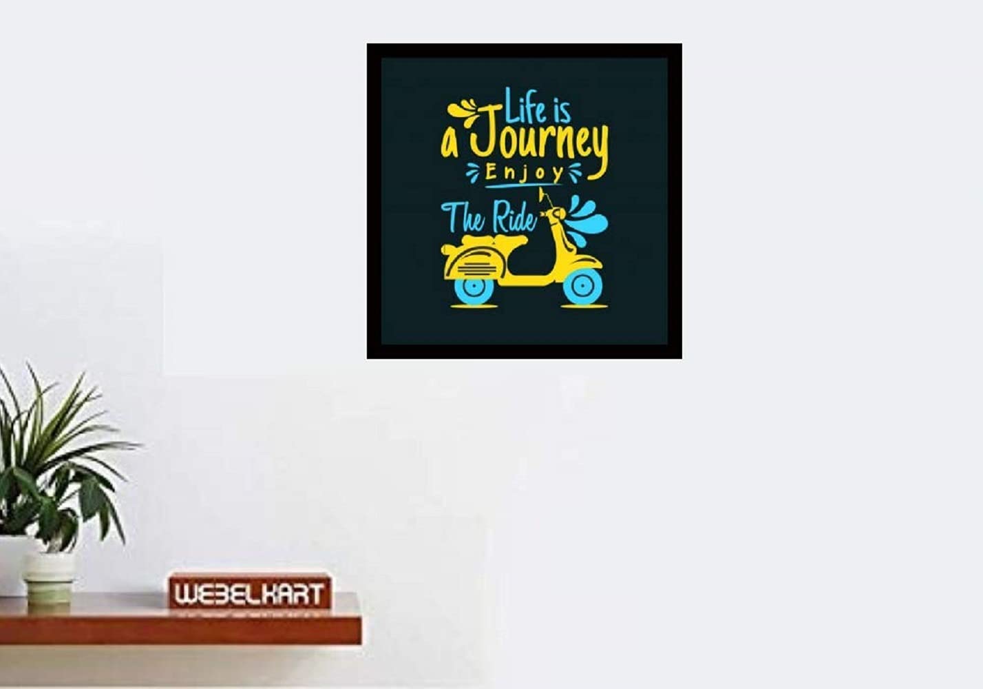 Webelkart Motywacyjny/inspirujący cytat ramka na zdjęcia na ścianę, do biura, gabinetu dekoracja plakat oprawiony bez szkła, rozmiar - 25 x 25 cm