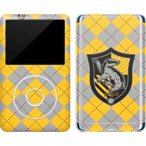 Skinit Decal MP3 Player Skin Compatible with iPod Classic (6th Gen) 80GB - Officially Licensed Warner Bros Hufflepuff Crest Design