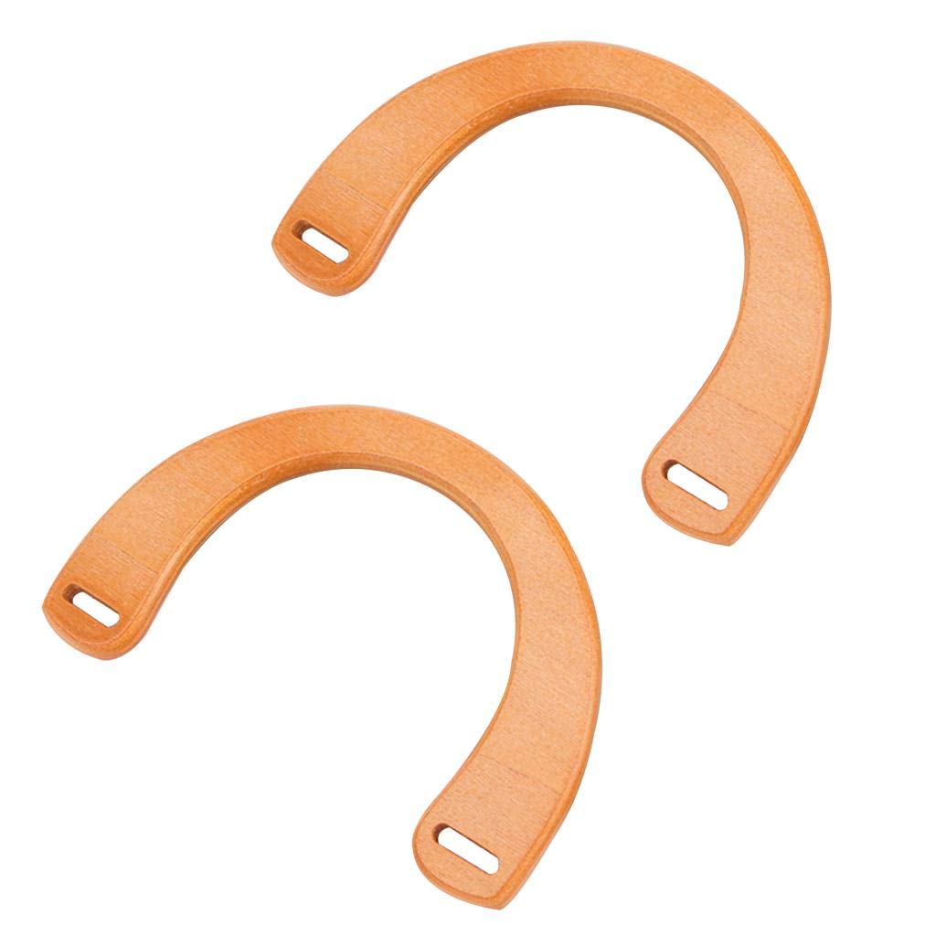 MERISHOPP Wooden Purse Handles U Shape Bag Handle Replacement Natural Wood DIY Handbag Handles for Tote Bags Clutches Craft Repair 1 Pair-image-47