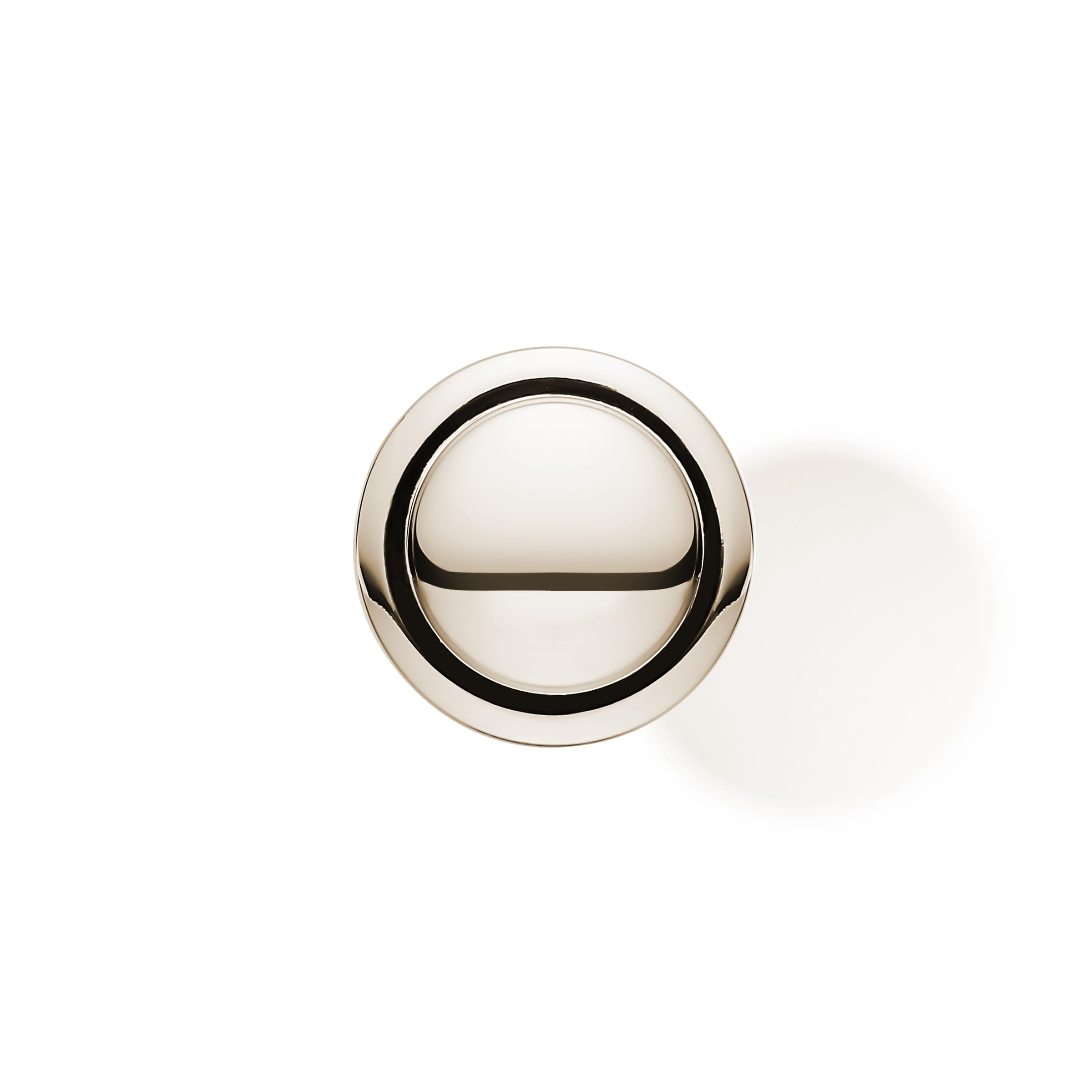 KHTUMEWARE-133 Round Knob, Polished Nickel, 1-1/4 in (32 mm), 10-Pack in Polished Nickel — KHTUMEWARE