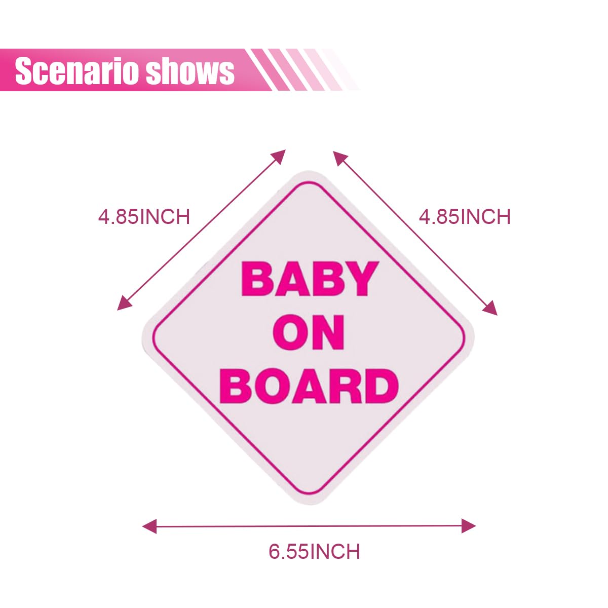 Mummy's Princess Baby On Board Sticker - Cute Safety Warning Decal For Car Windows