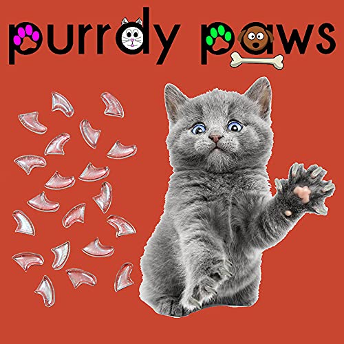 6 Month Supply Soft Nail Caps for Cats Clear Kitten - Extra Adhesives - image 4