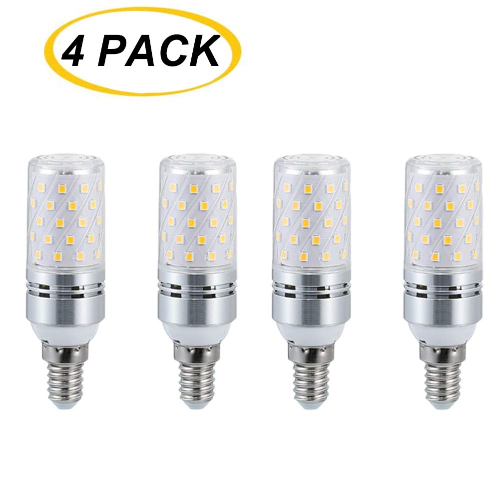 Bombillas LED maíz E14 12 W/16 W, bombillas LED, atenuación inteligente tres colores 2700 K 3600 K, 980/1300 lm, equivalente a incandescente 120 W/160 W, bombillas LED tornillo Edison no regulables,